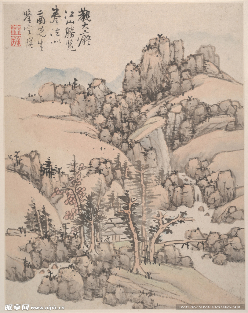 山水画  