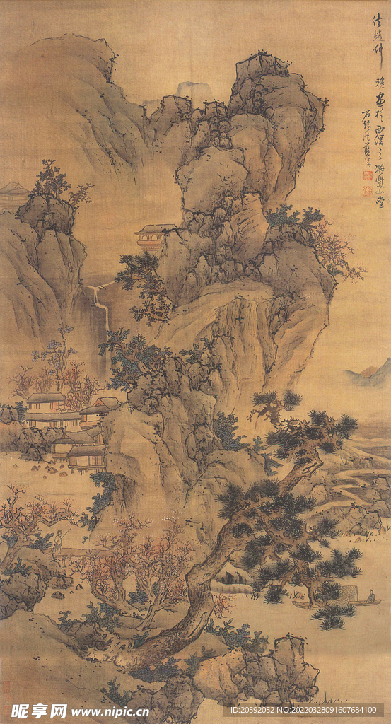 山水画  