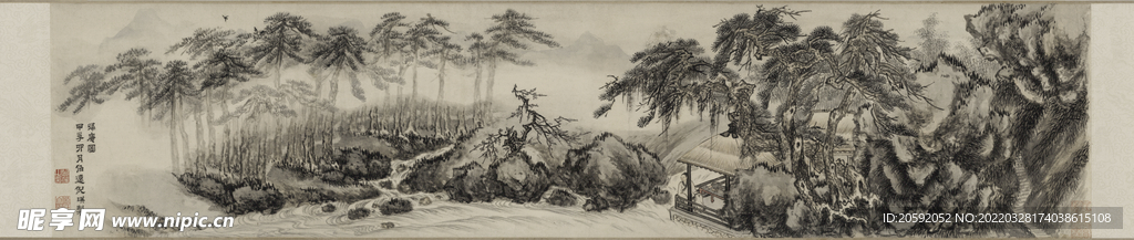 山水画  
