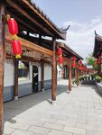 中式建筑走廊