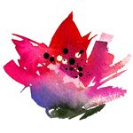 水彩花纹