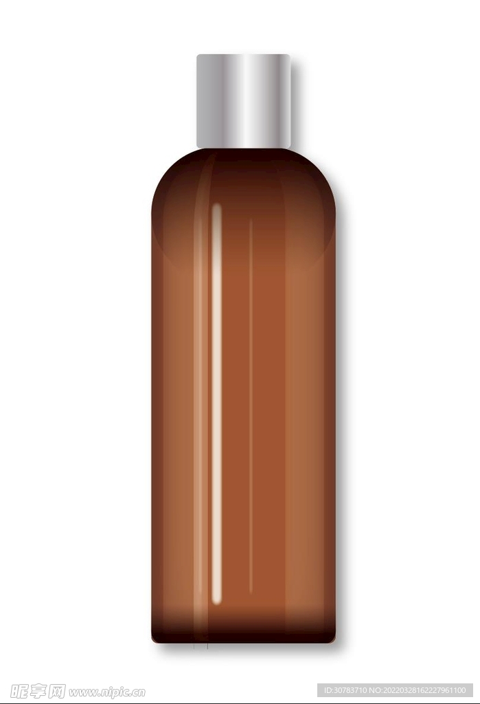 茶色化妆品瓶