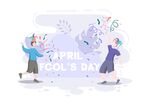 愚人节标题 小丑 4月1日  