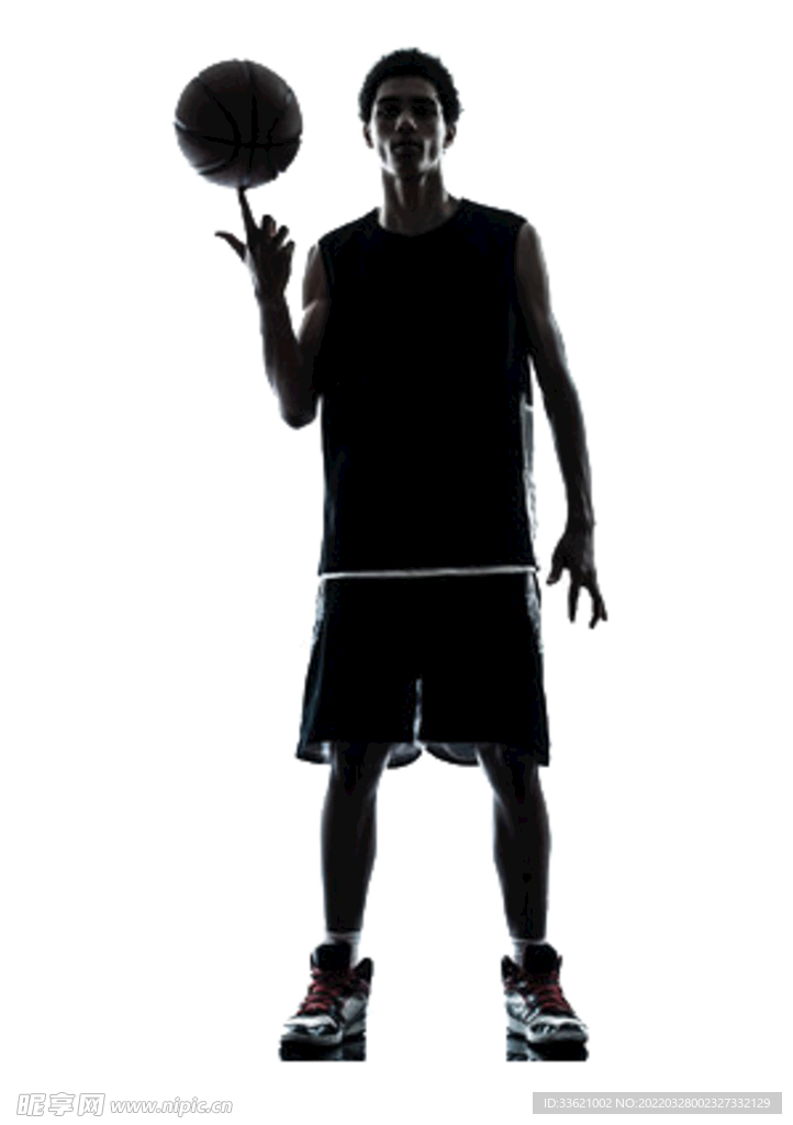 篮球剪影 