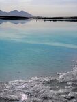 淡蓝的盐湖