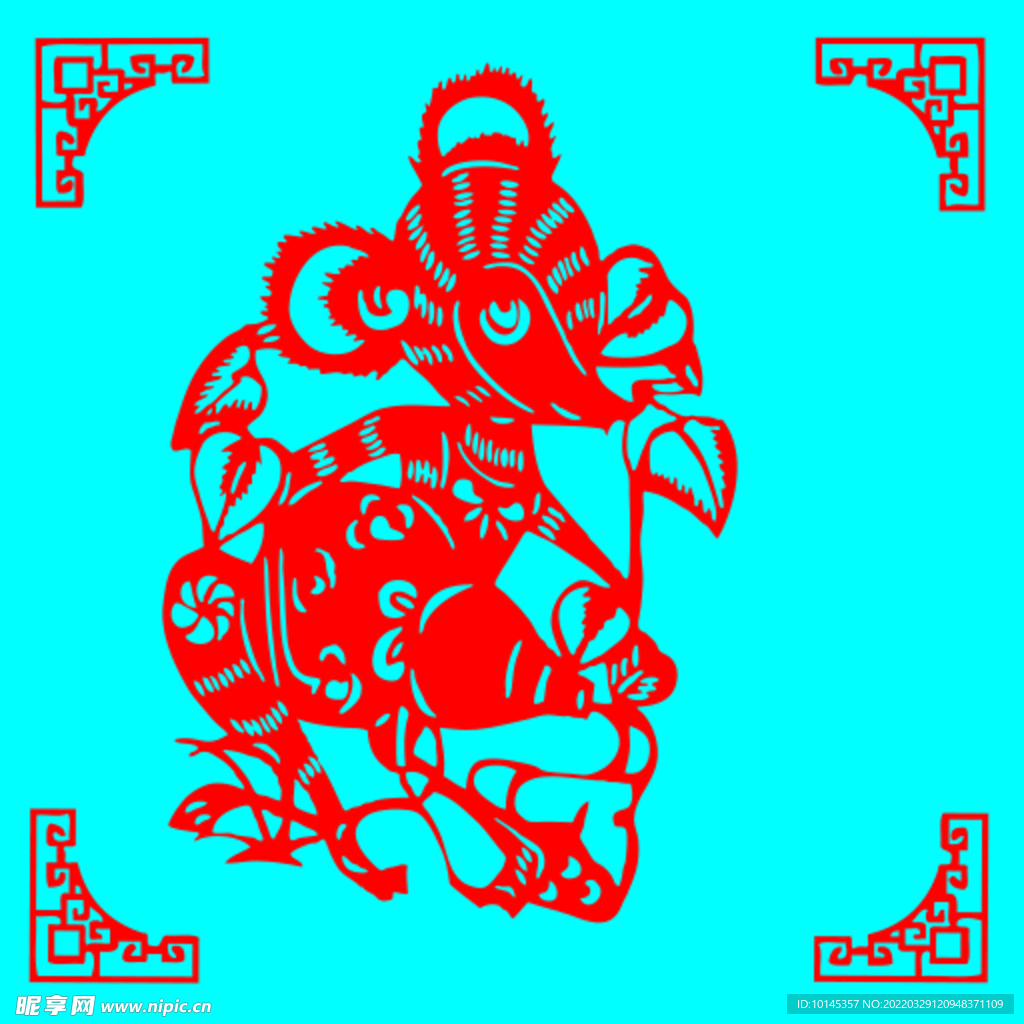 老鼠剪纸