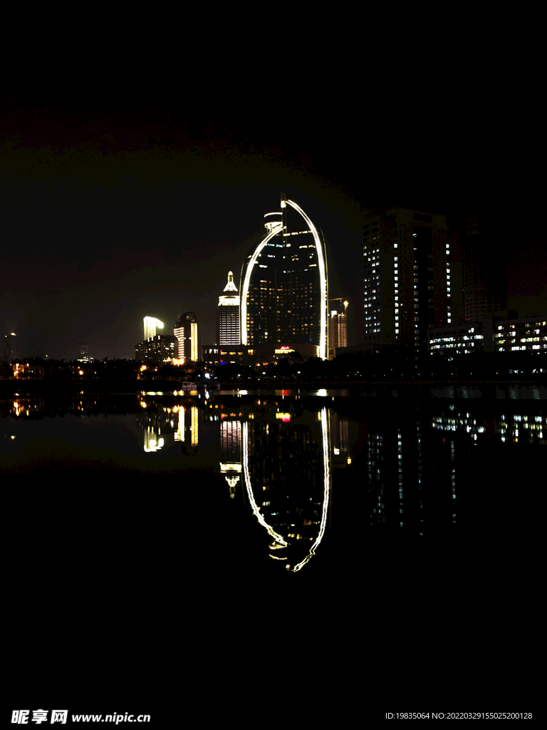 厦门大厦 夜景大厦