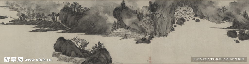 水墨画 