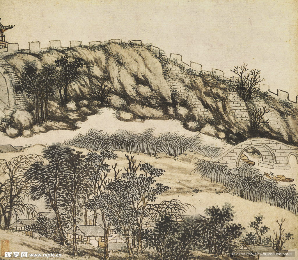 山水画  