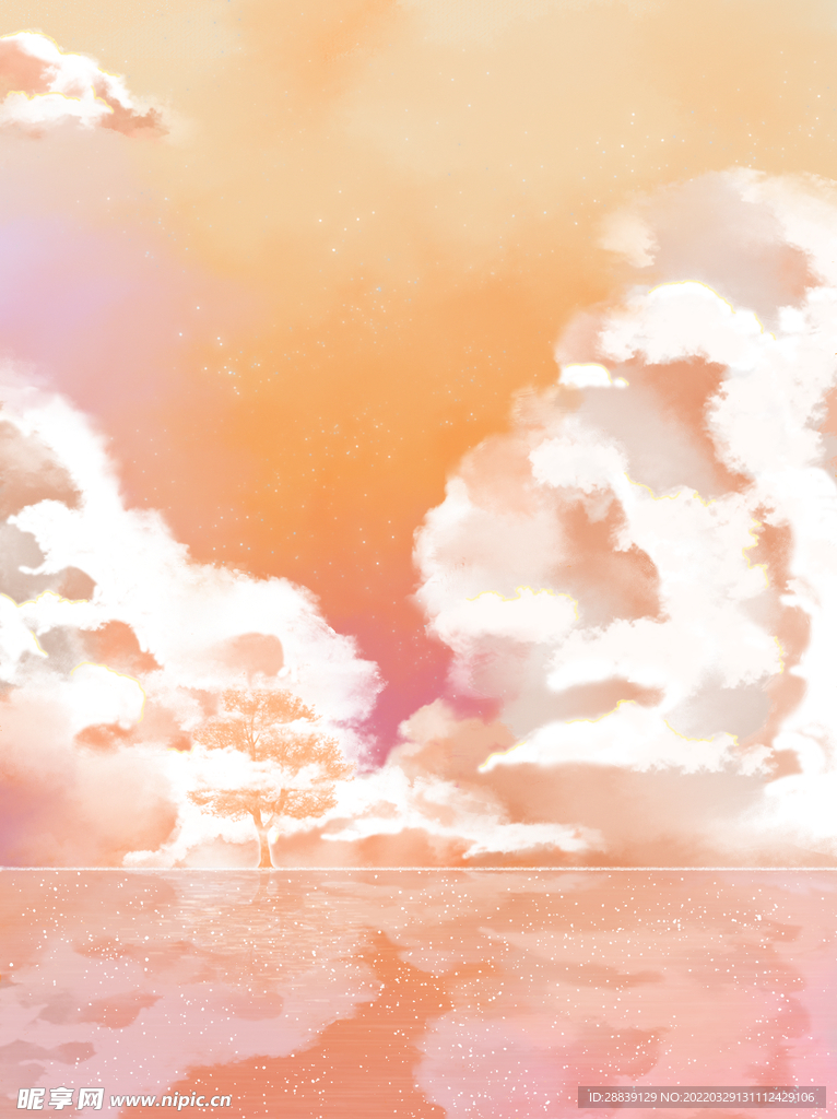 橘色背景