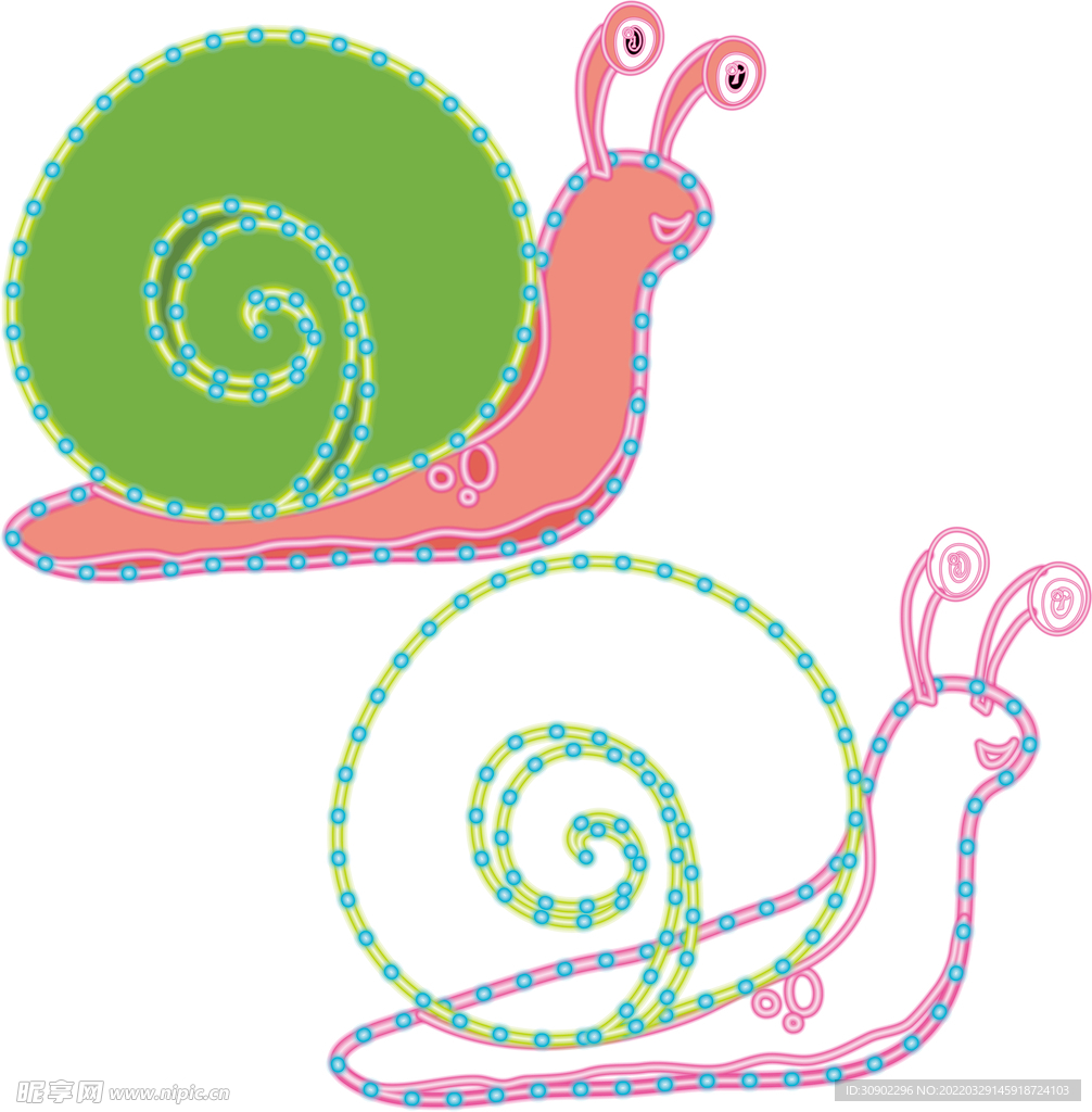 蜗牛插画