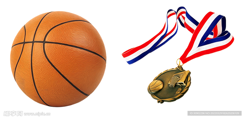 篮球奖牌免抠
