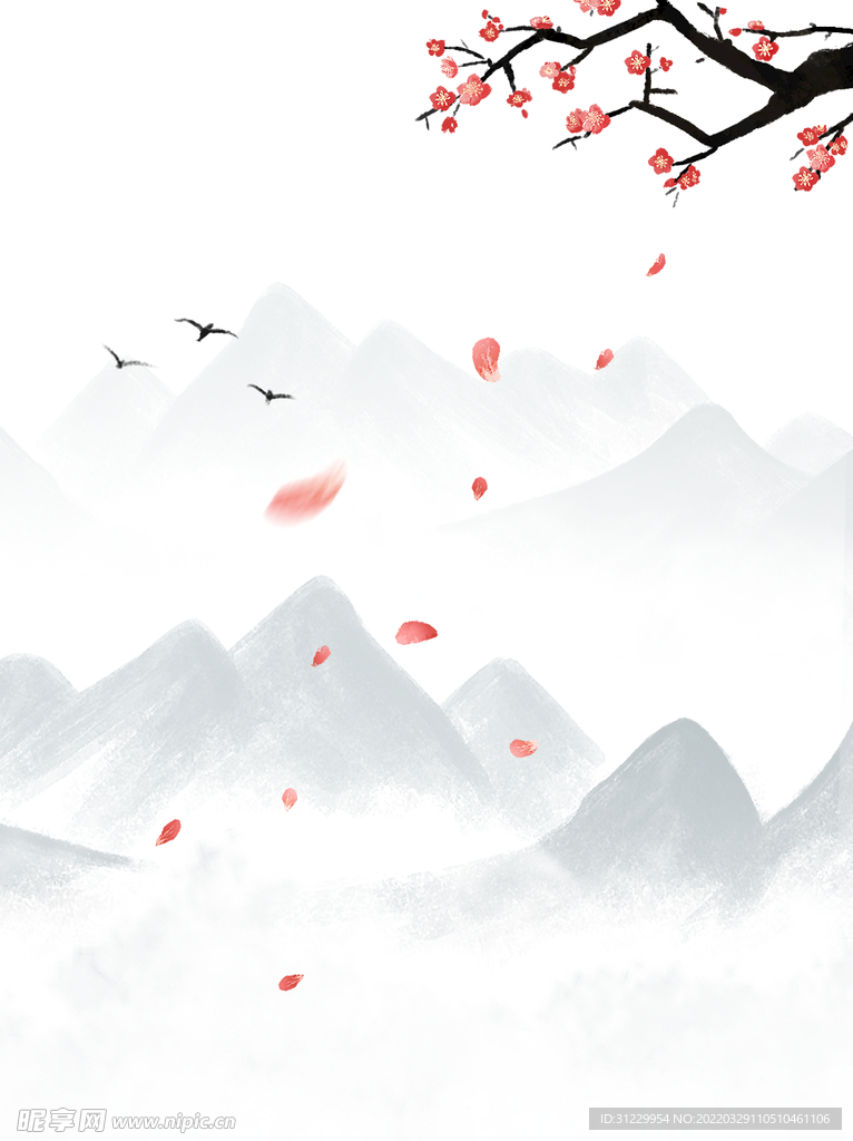  桃花背景