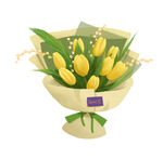 郁金香花束手绘