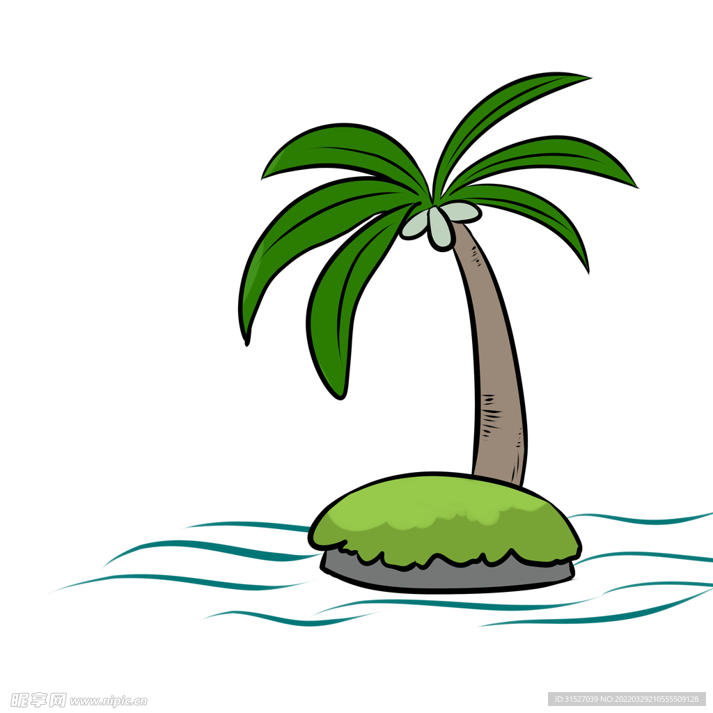 椰树卡通画