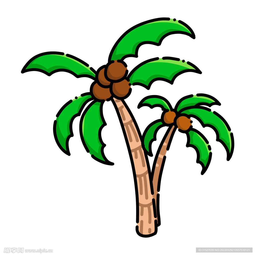 椰树插画
