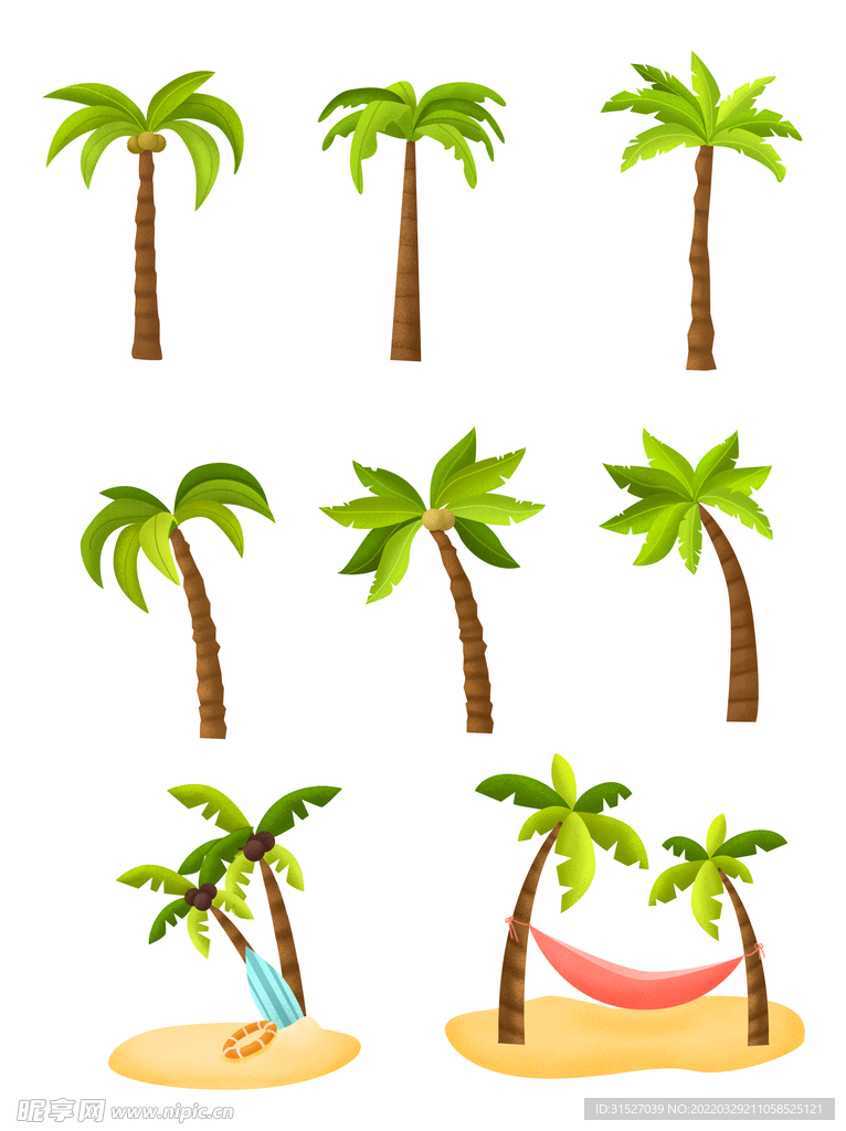 椰树插画合集
