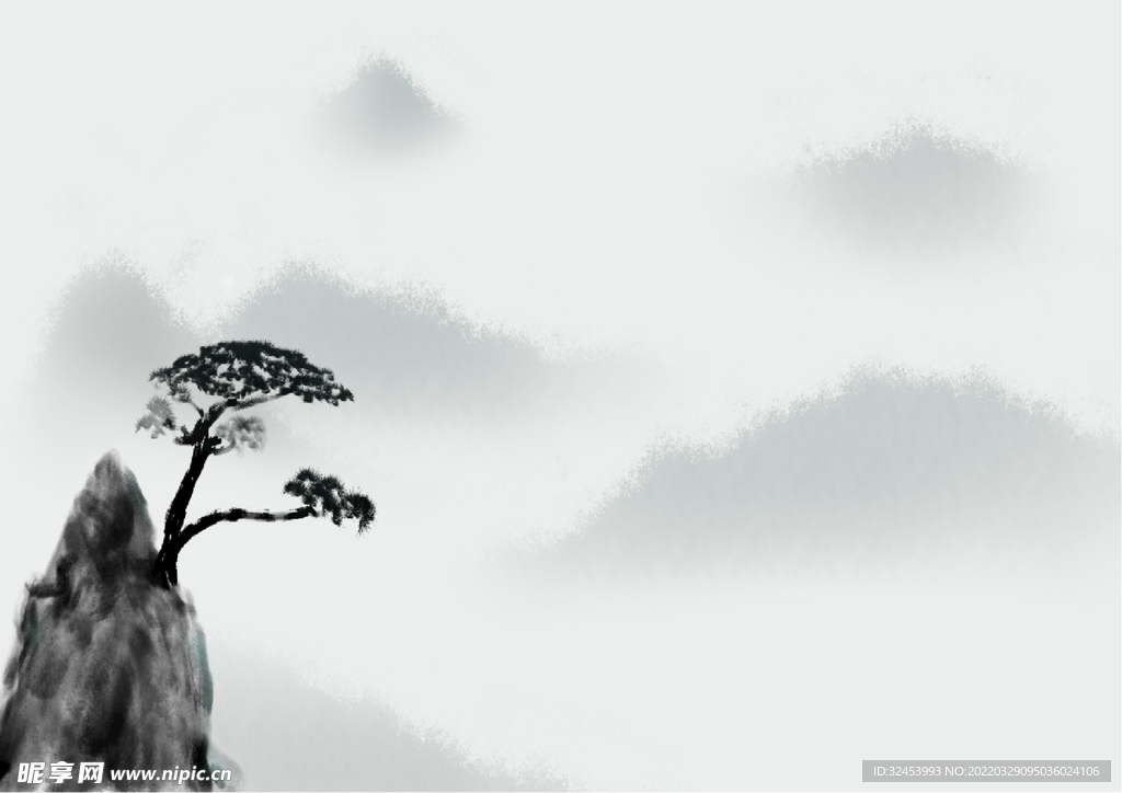 中国风水墨画