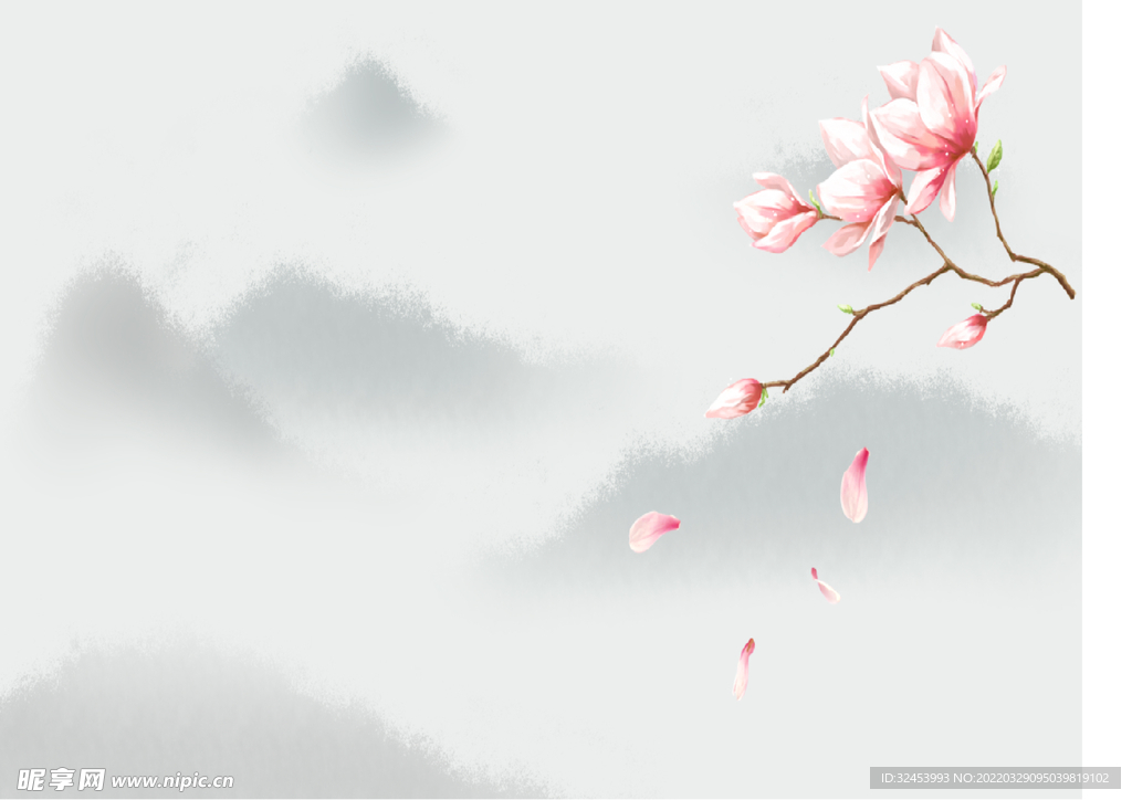 山水水墨画