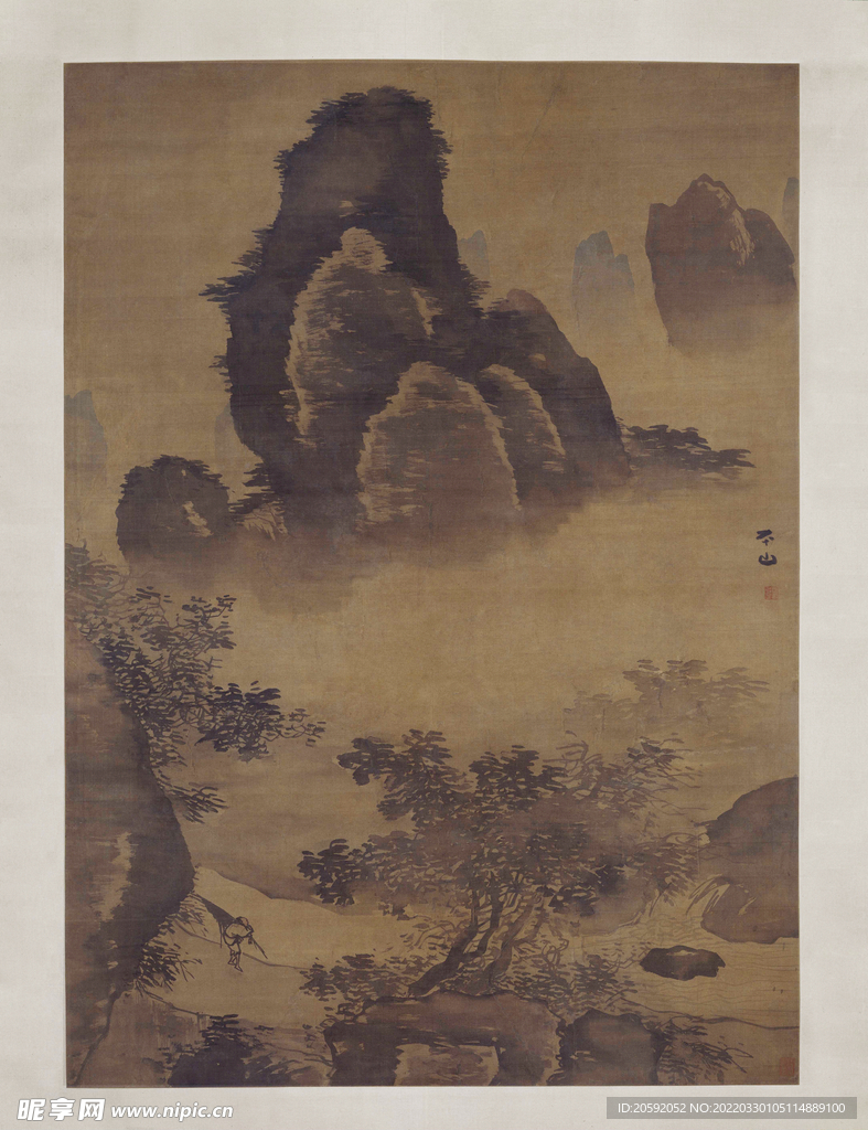 山水画  