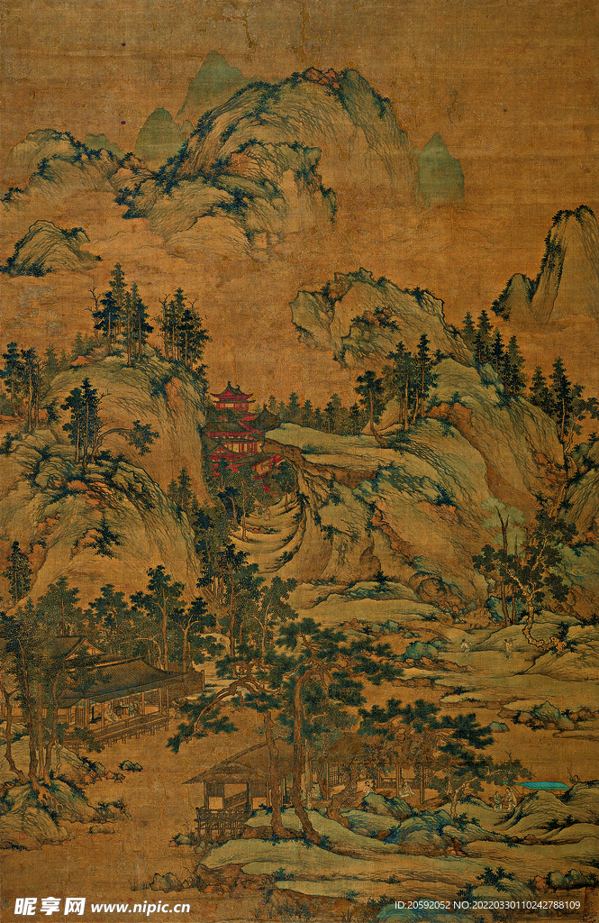 山水画  