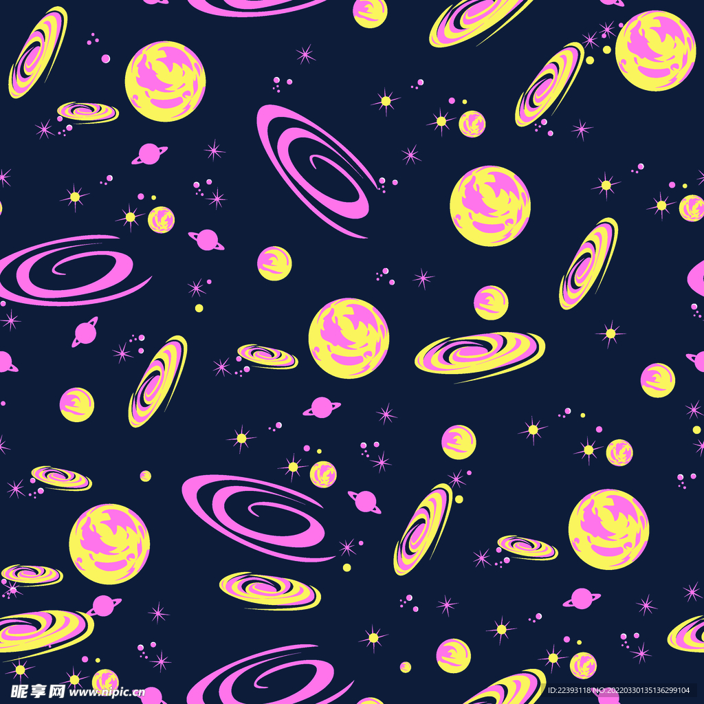 星球数码印花 花型