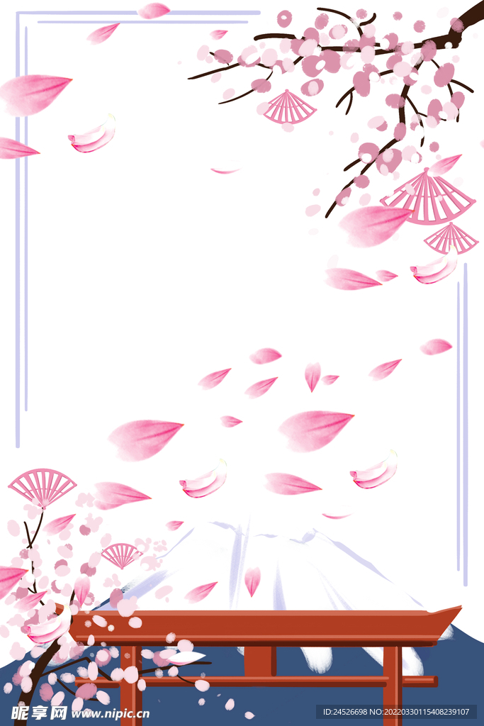 花朵边框