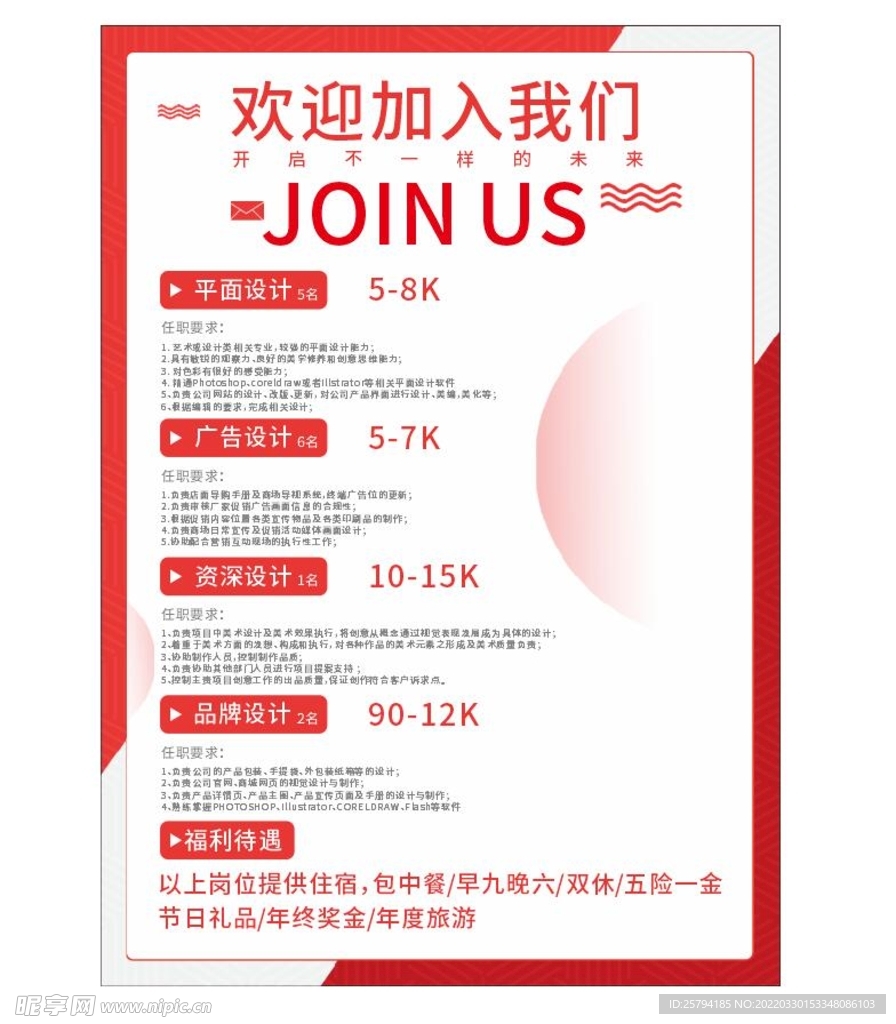 招聘海报DM