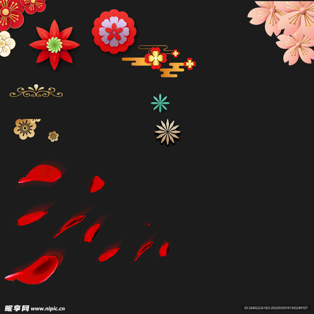 鲜花素材