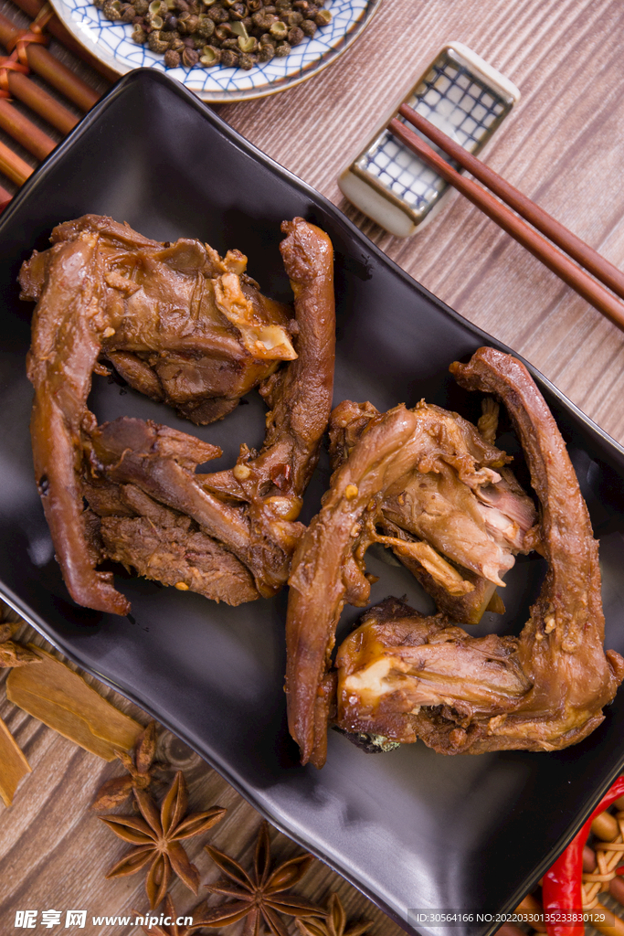 鸭锁骨美食
