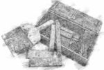 刷子素描免抠