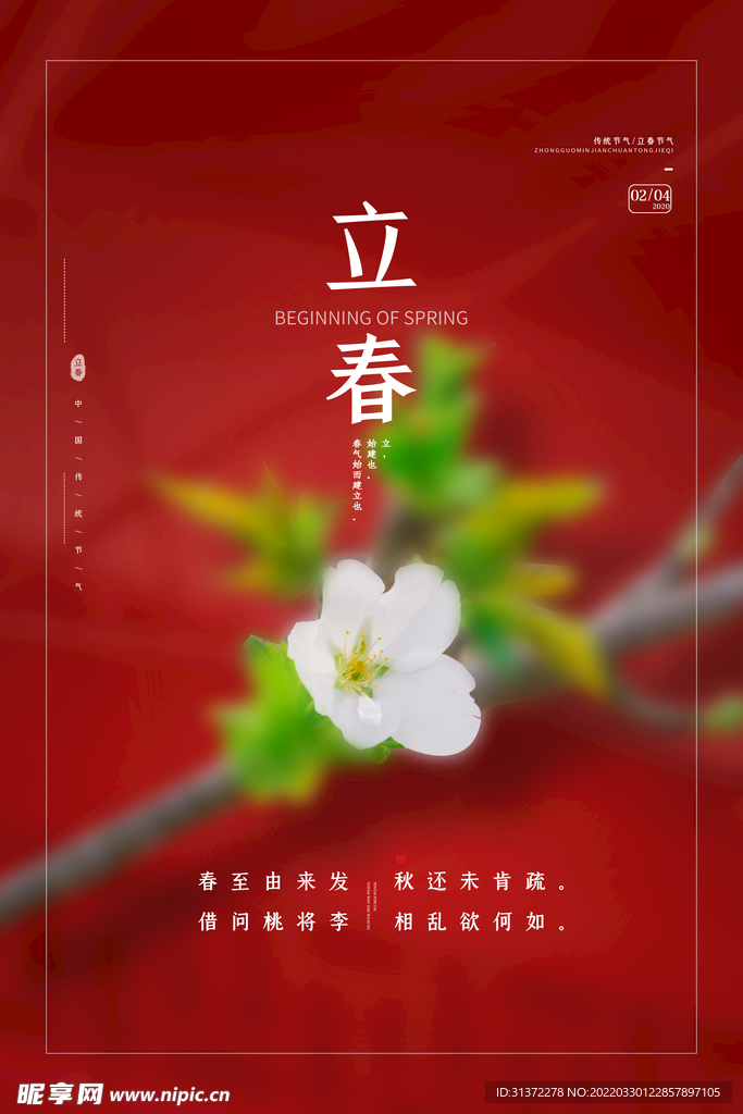   立春插画图片