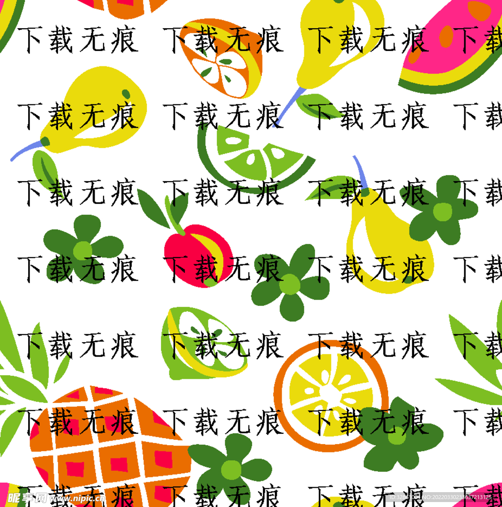 手绘水果
