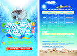 游泳暑期培训宣传单