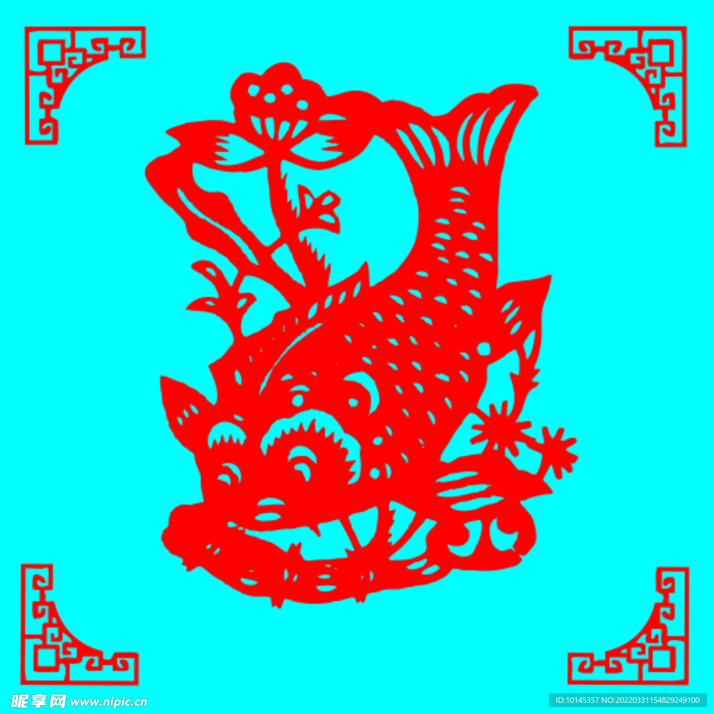 年年有鱼设计图__传统文化_文化艺术_设计图库_昵图网nipic.com