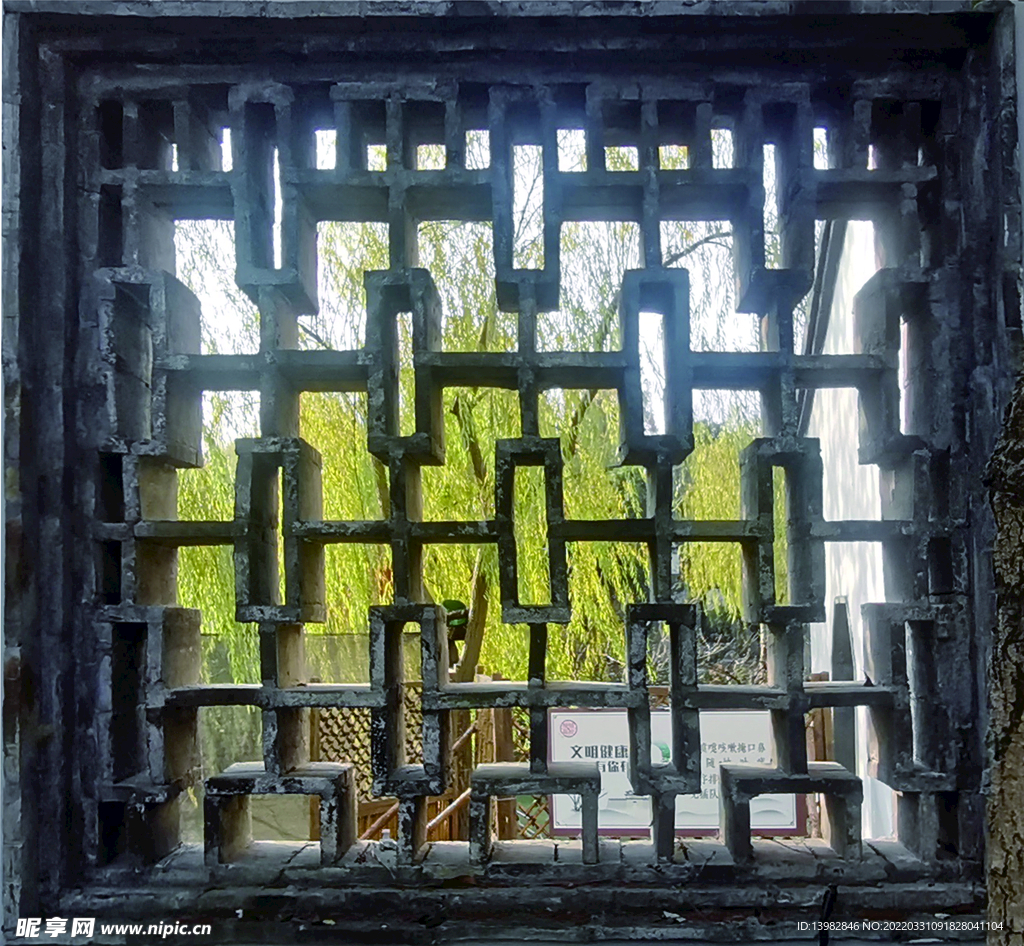 仿古 窗格 寺庙 石雕 砖雕