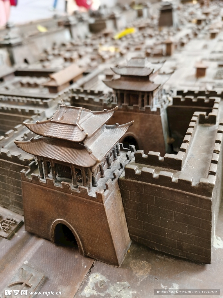 古代城门模型
