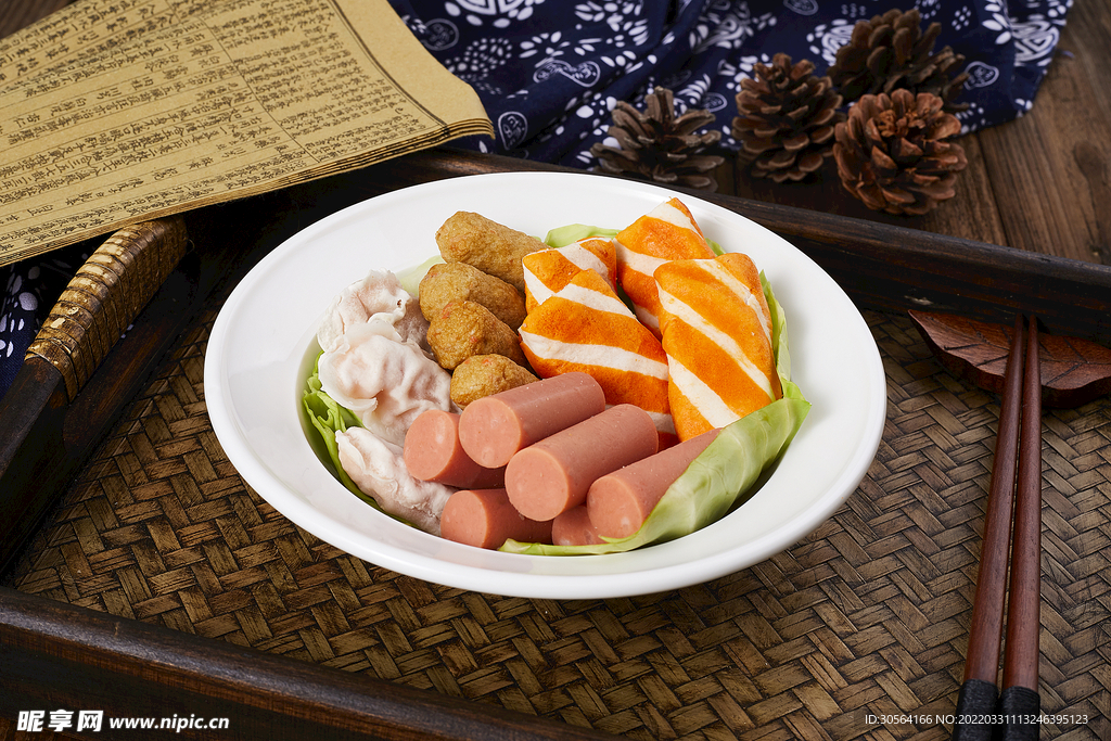 火锅冒菜美食食材