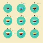 创意咖啡介绍矢量图