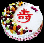 祝寿水果奶油生日蛋糕