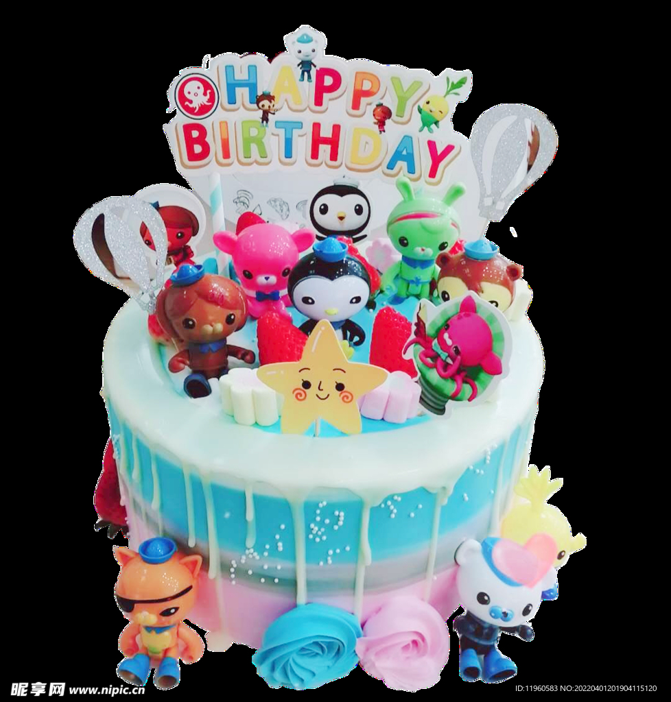 儿童奶油生日蛋糕
