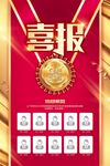 红色喜报金榜题名喜庆海报