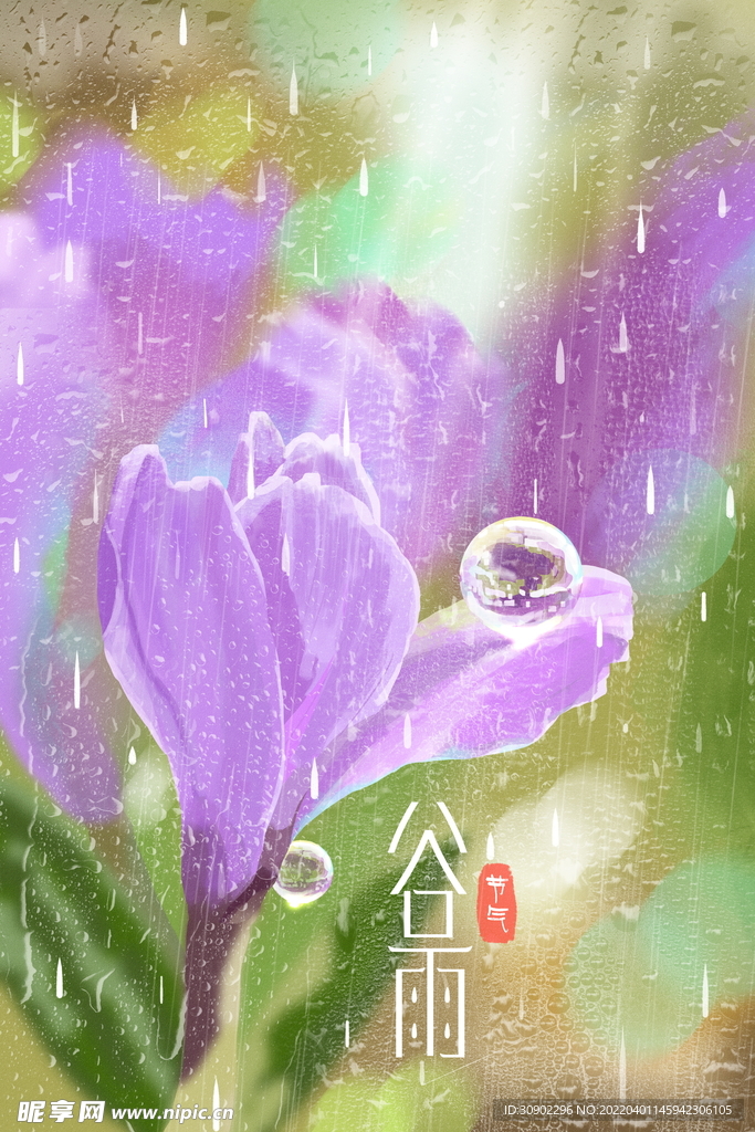 谷雨插画