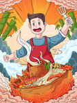 厨师插画