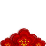 喜庆装饰花