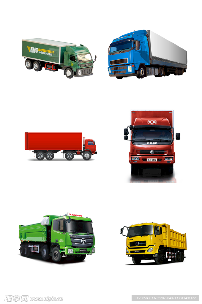 卡车重型货车物流运输免抠元素