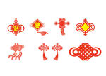 红色中国结图形标识设计