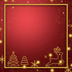 红色喜庆圣诞节光效线条图案背景