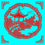 亭子剪纸