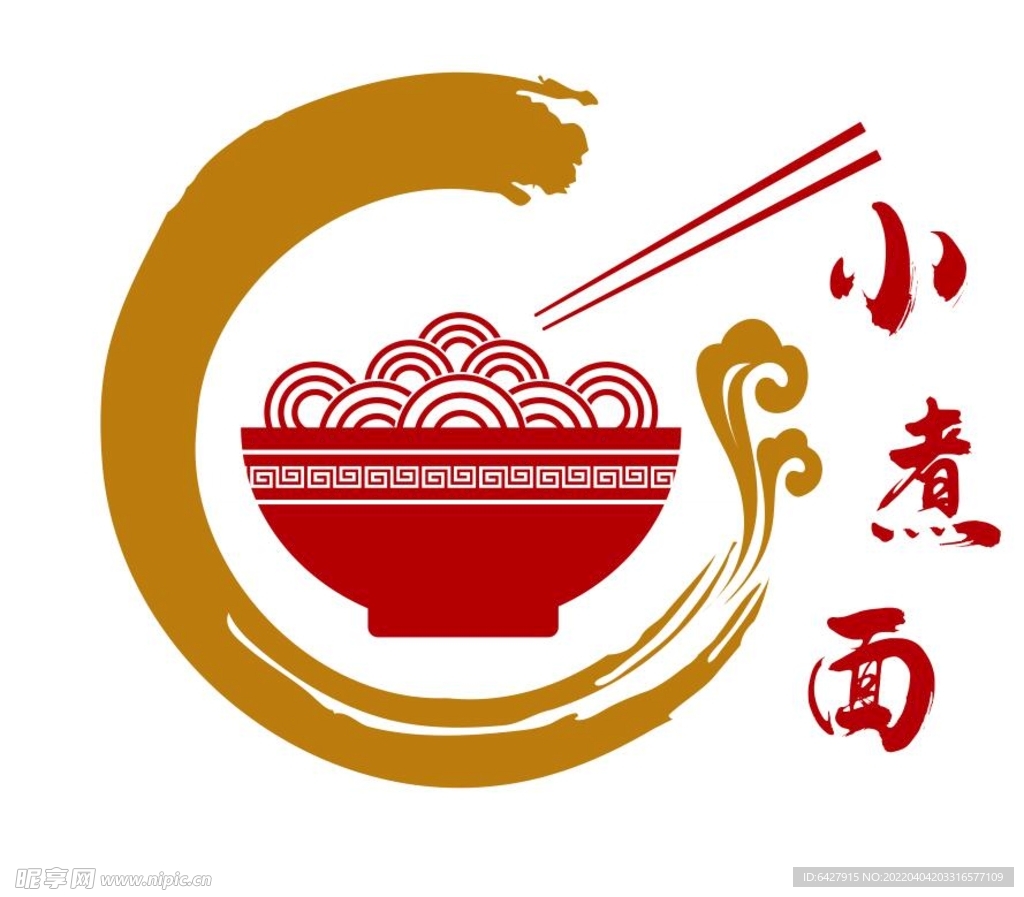面条餐饮图像logo